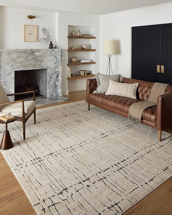 Loloi Darby Collection DAR-06 Sand/Dk. Grey 9'-2" x 13' Area Rug | Amazon (US)