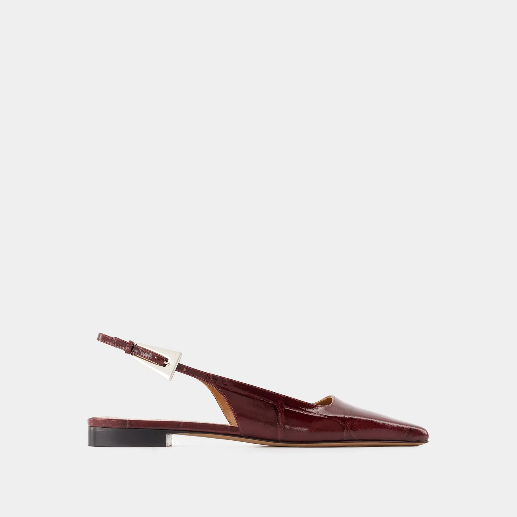 Bettina 10 Slingback - Paris Texas - Leather - Burgundy | Monnier Paris (ROW)