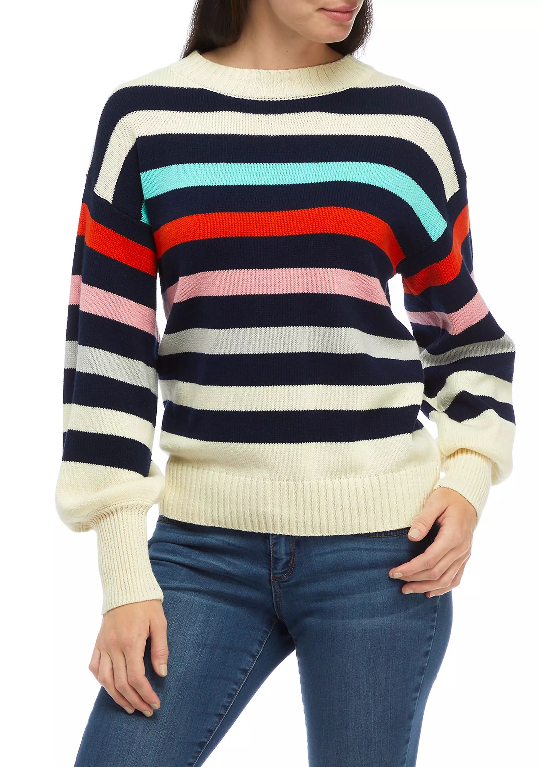 Women's Long Sleeve Pom Sweater | Belk