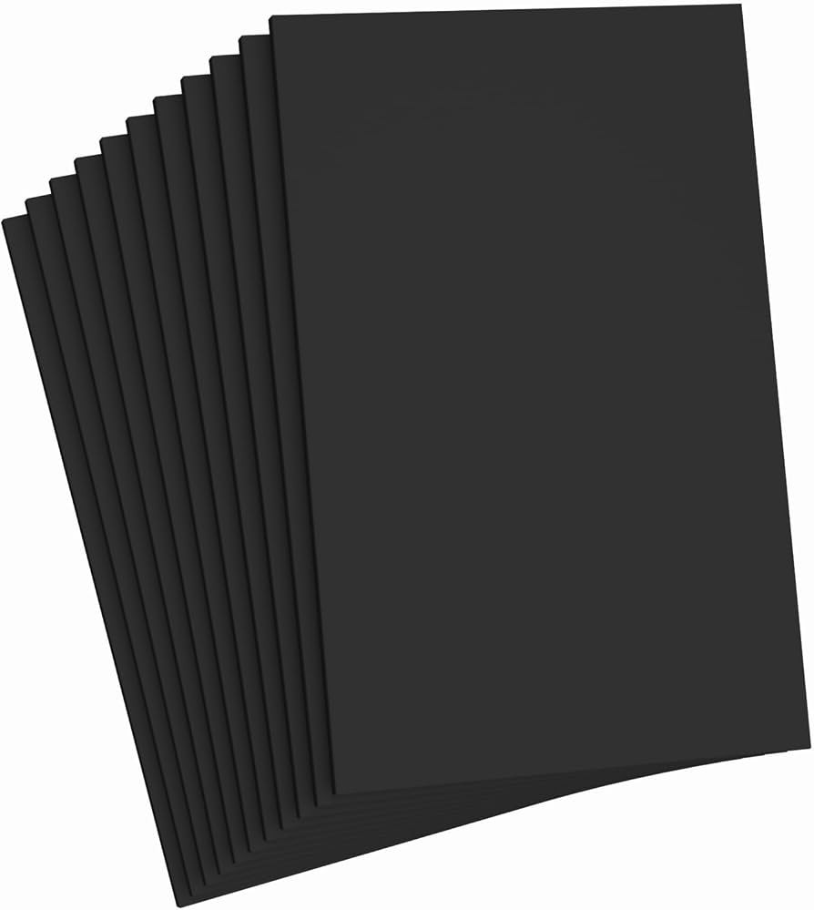Do\u00b2ping Black Foam Sheets Crafts, 8.5x5.5 Inch Eva Craft Foam Paper for Crafts Project Class... | Amazon (US)