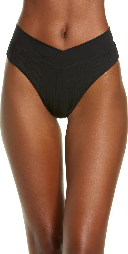 Court Bitsy Ribbed Bikini Bottoms | Nordstrom