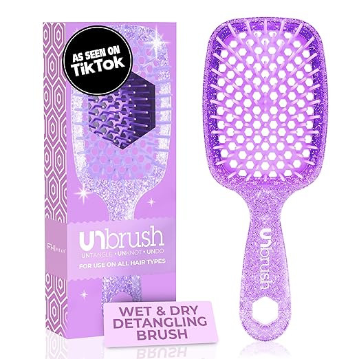 FHI Heat UNbrush Detangling Brush for Pain-Free Brushing on All Wet or Dry Hair Types — Durable... | Amazon (US)