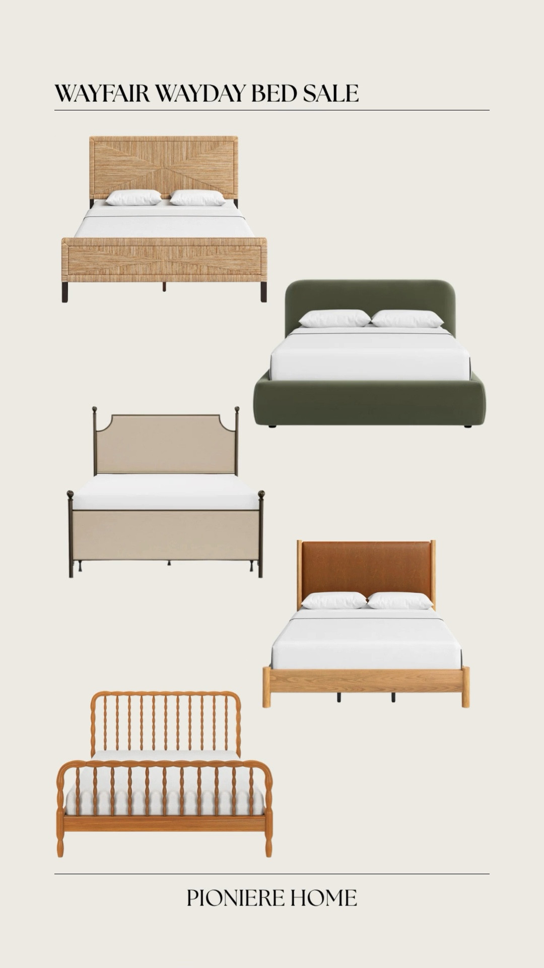 Wayfair Wayday bed sale. Upholstered beds, wood spindle bed, bedroom furniture sale

#LTKHome #LTKSaleAlert #LTKSeasonal