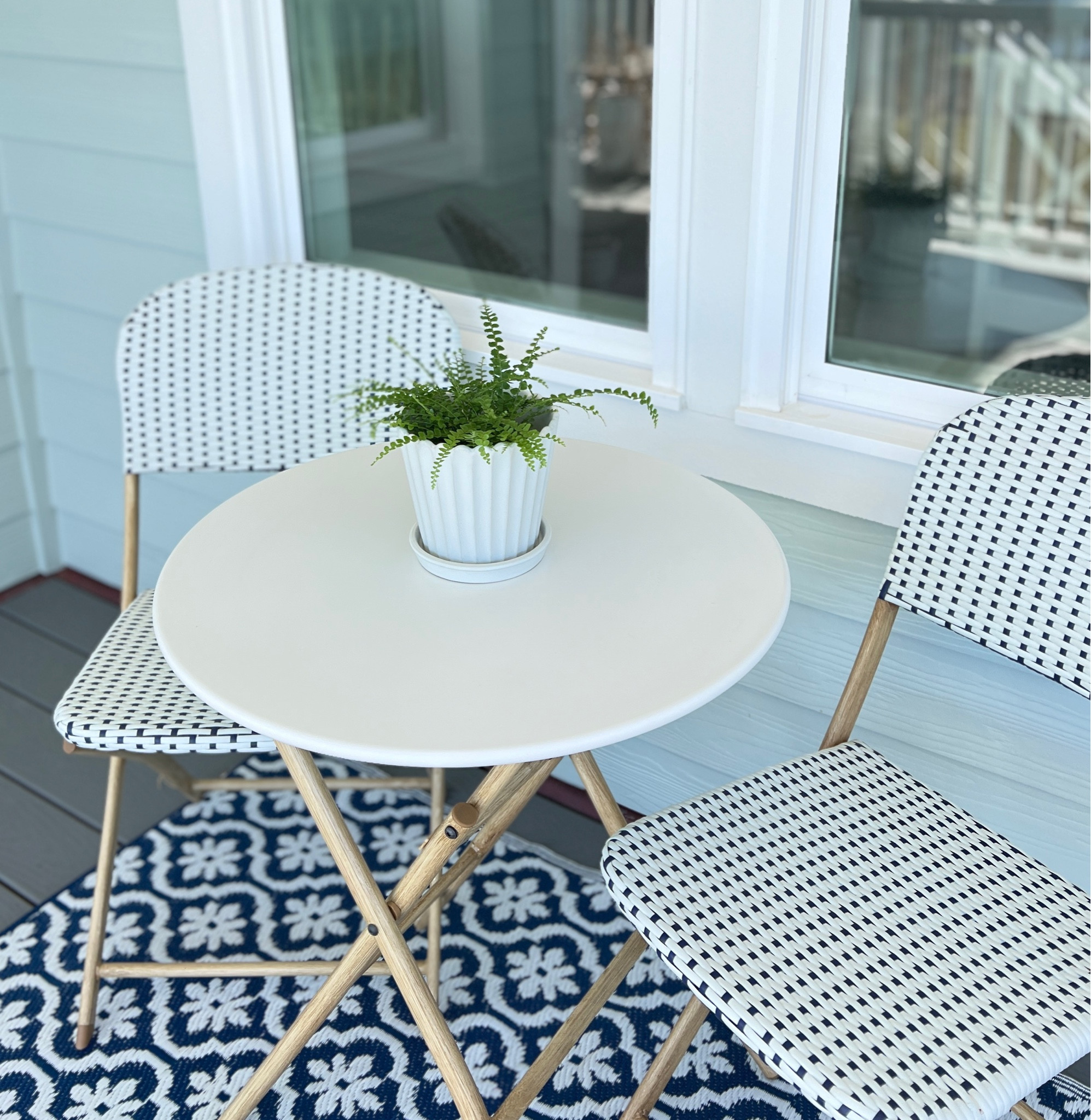 I love a good outdoor bistro table! I especially love them when they are pretty and clean up nicely like this one I found at target last year! They are restocked this year, so shop before they sell out! 

#LTKSpringSale #LTKSeasonal #LTKhome