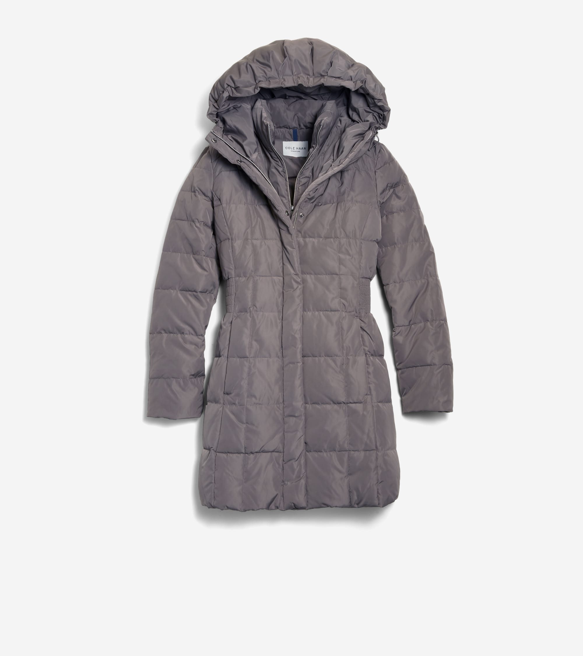 Women's 32" Signature Hooded Taffeta Down Coat | Cole Haan (US)