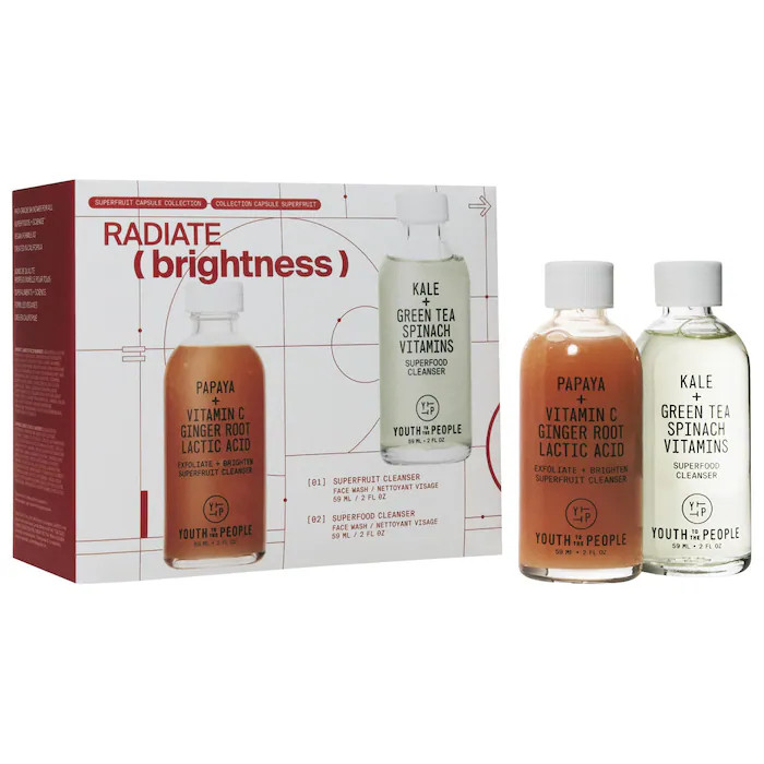 Youth To The People Radiate Brightness with Superfood + Superfruit Cleanser Duo Brightening Skin... | Sephora (US)