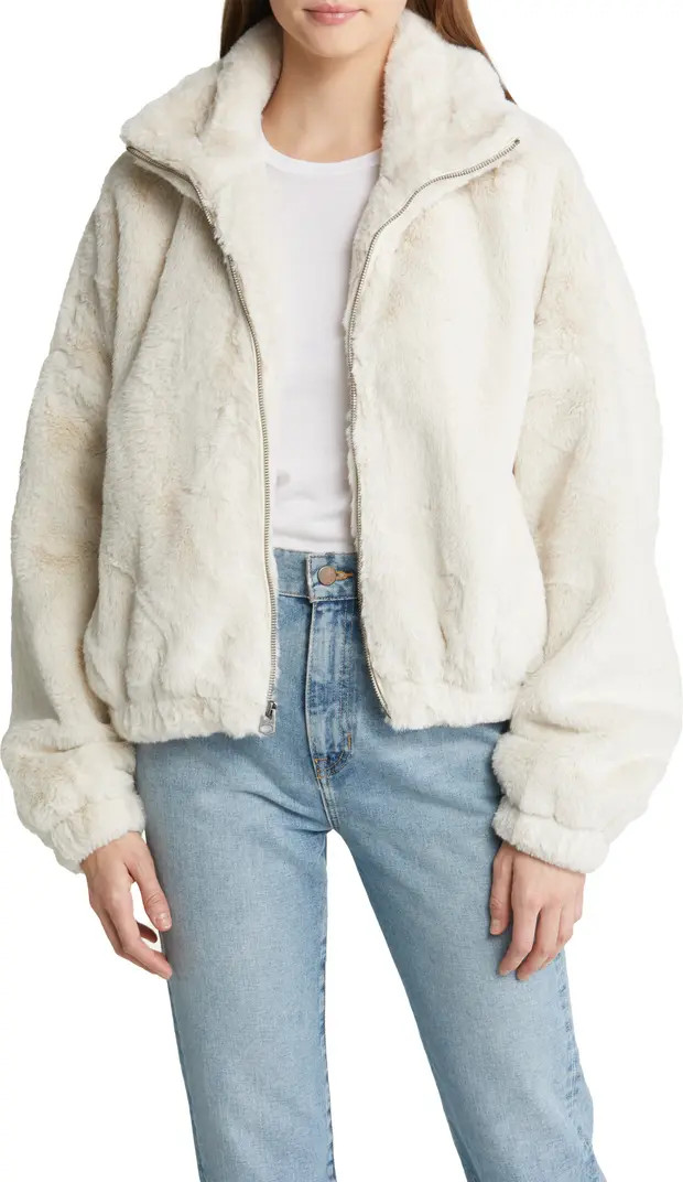 Lucky Brand Short Faux Fur Jacket | Nordstromrack | Nordstrom Rack