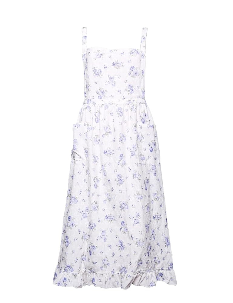 Vintage Classic Gingham Apron for Women with 2 Pockets Cross Back Cotton Blend for Cooking Baking... | Amazon (US)