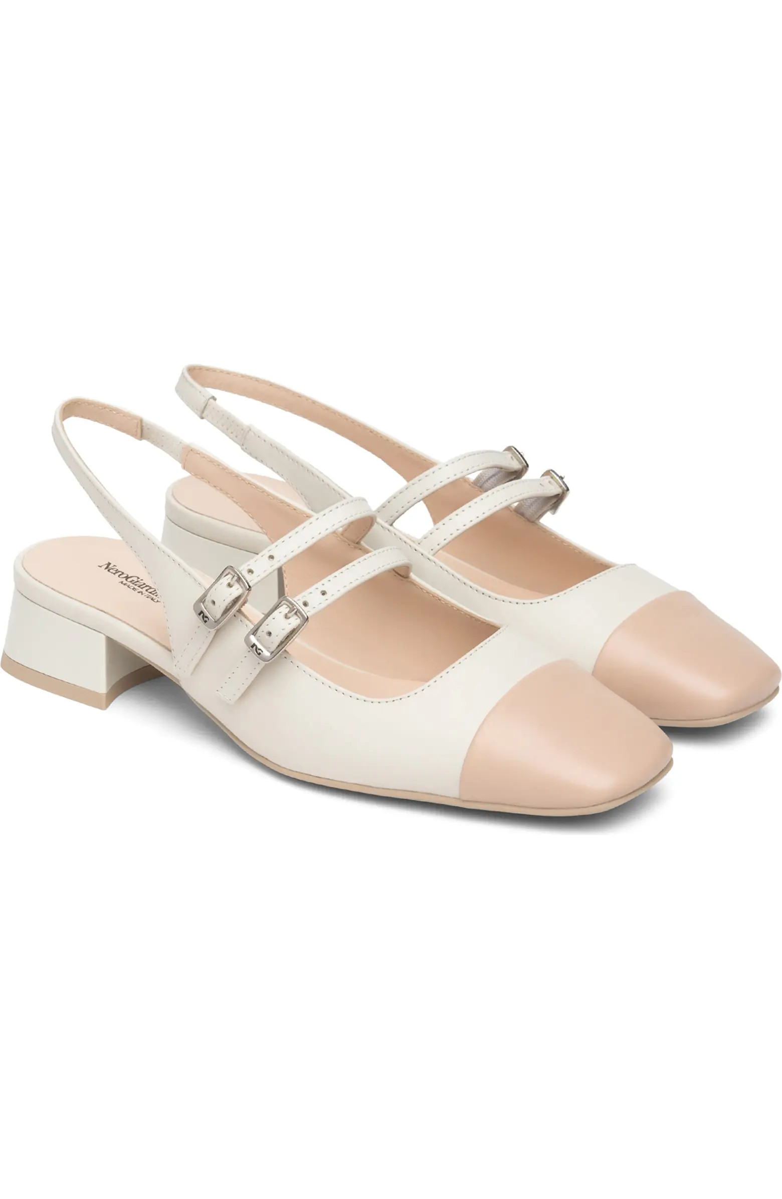 NeroGiardini Slingback Cap Toe Pump (Women) | Nordstrom | Nordstrom