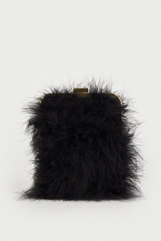Feather Detail Clutch Bag | Warehouse UK & IE