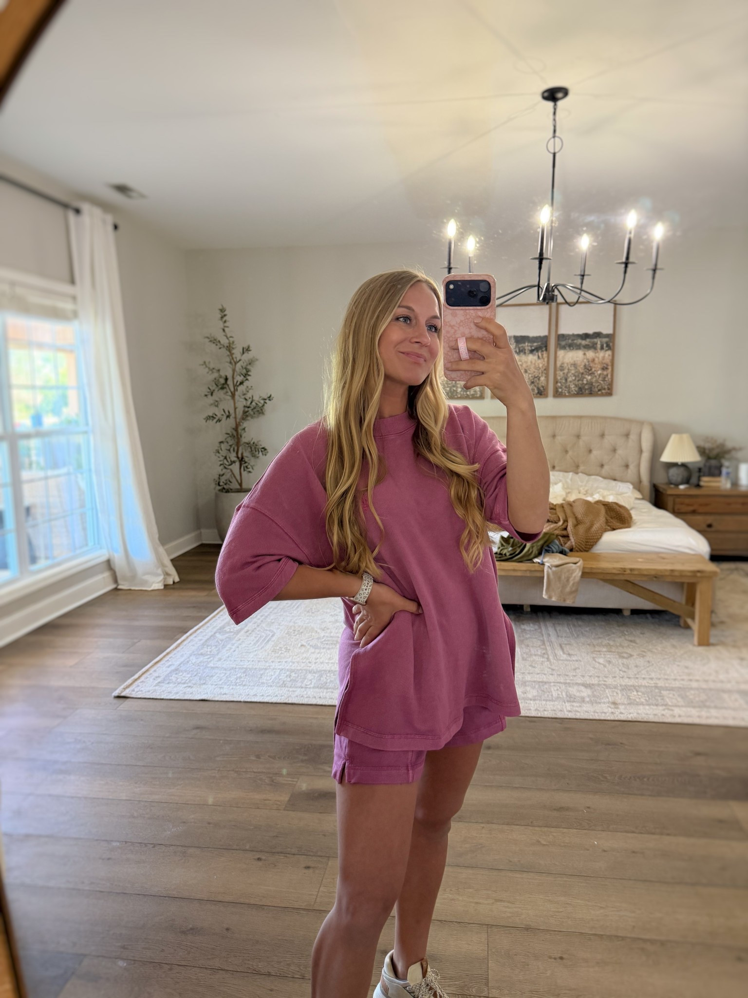 Love this shirt and shorts set! It’s oversized so I got the xs.