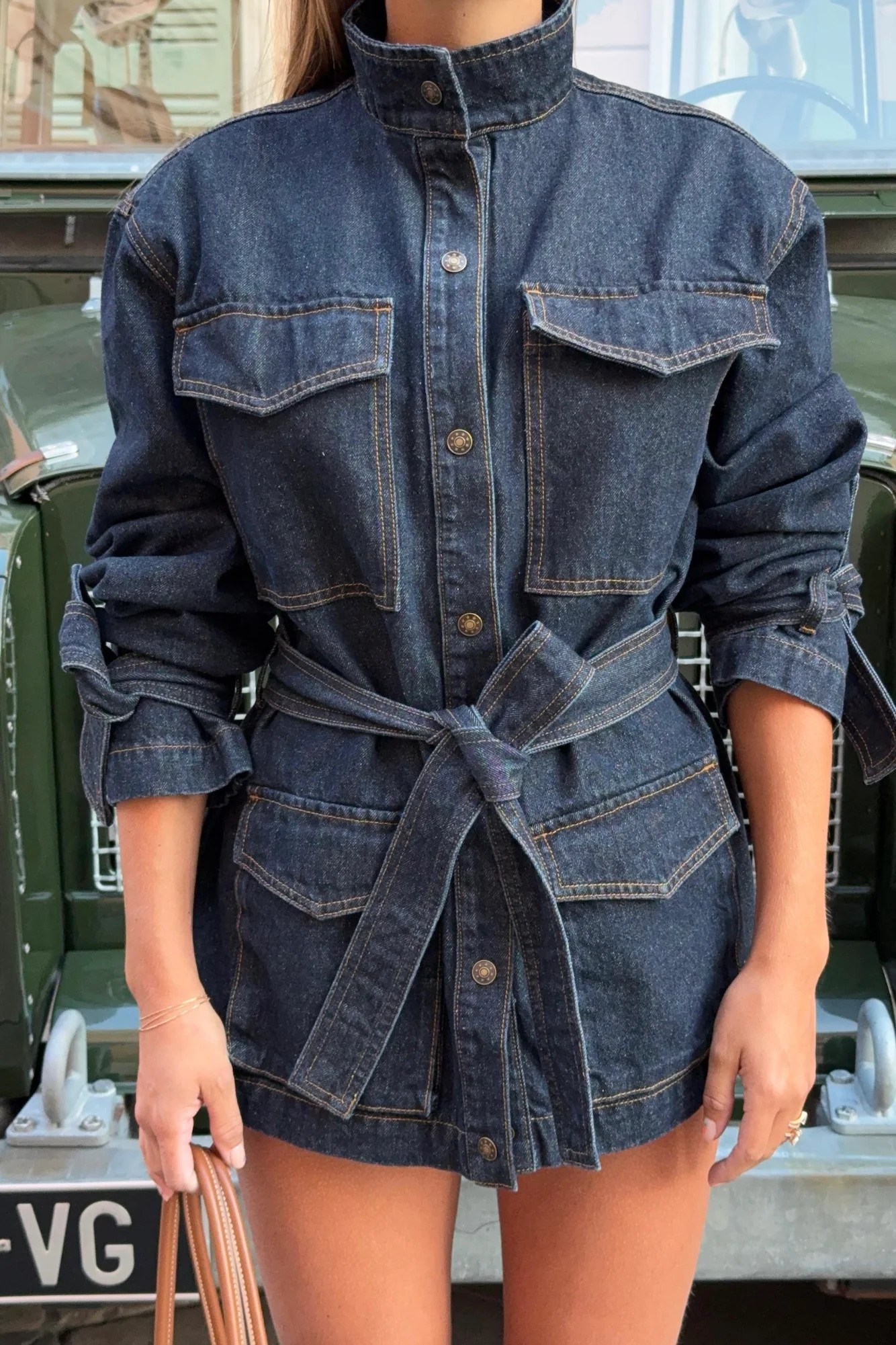 Sweetness Overshirt Jacket Indigo | Hello Molly (US)