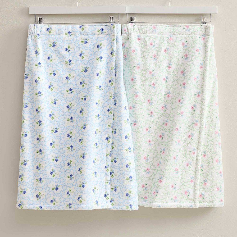 Hill House Home Clematis Scallop Bath Wrap | Pottery Barn Teen