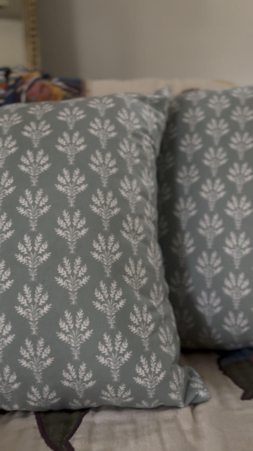 How pretty are these throw pillow covers? They come in a set of 2 and are so affordable. I washed & dried them before I put them on - no issues with quality. 🙌 

My favorite way to make them full and fluffy is to put a 20x20 pillow form in an 18x18 pillow case too. 

#LTKStyleTip #LTKSaleAlert #LTKHome