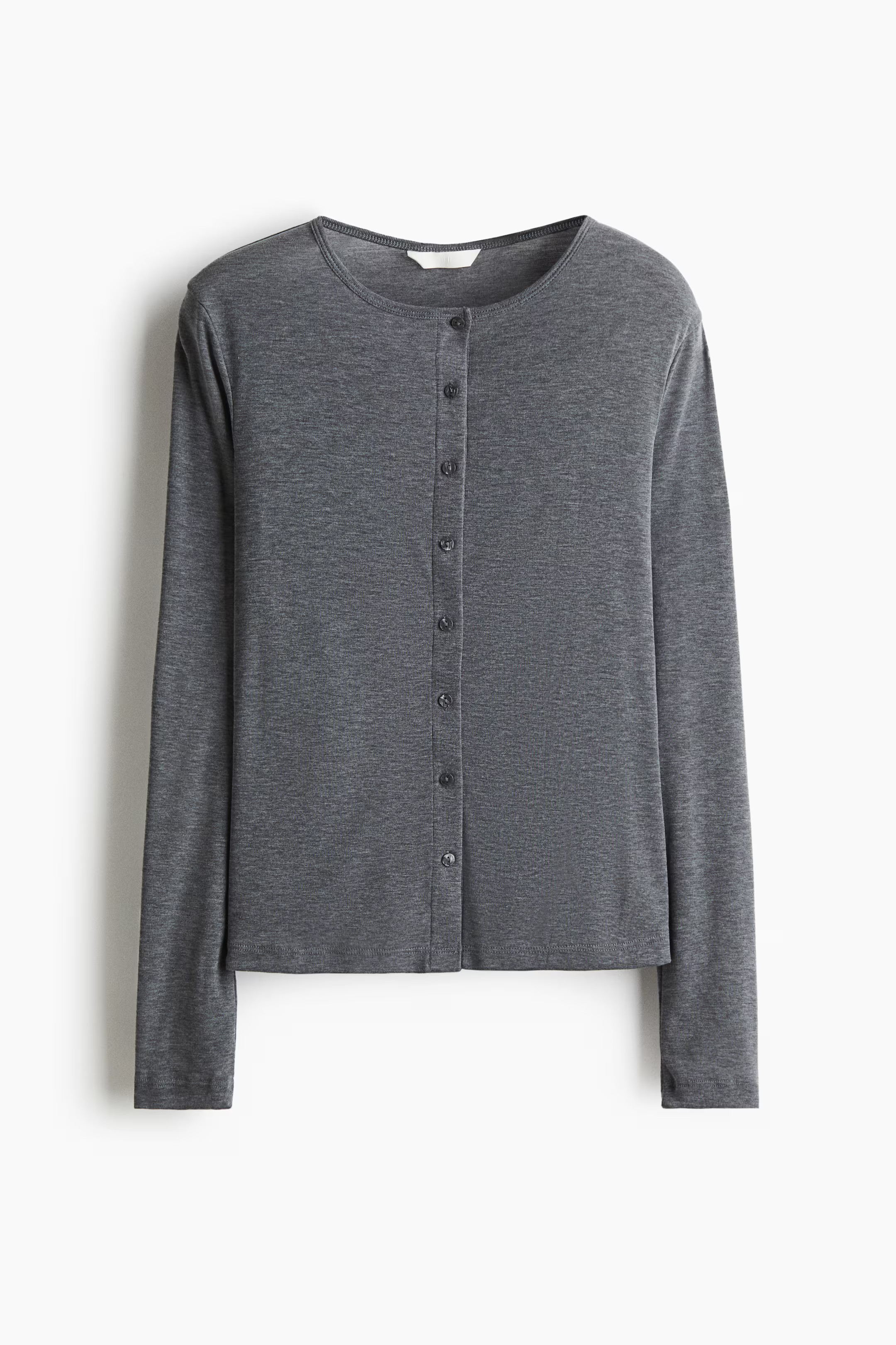 Fine-Knit Button-Front Top | H&M (US + CA)