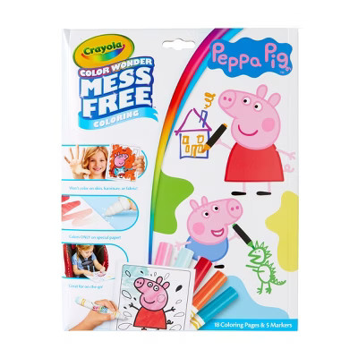 Crayola Color Wonder Peppa Pig Coloring Pages Set | Target