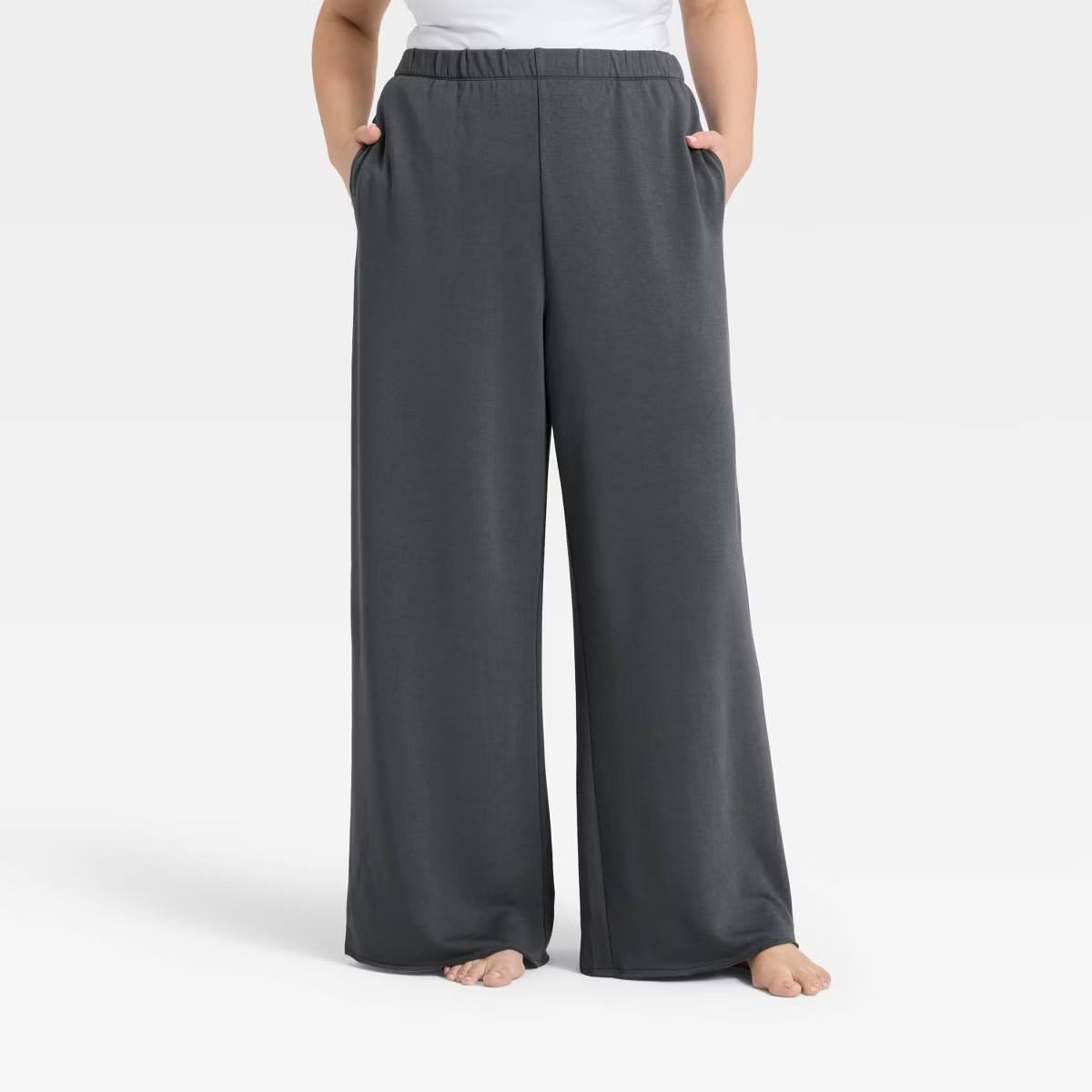 Women's French Terry Fleece Wide Leg Lounge Pants - Wild Fable™ | Target