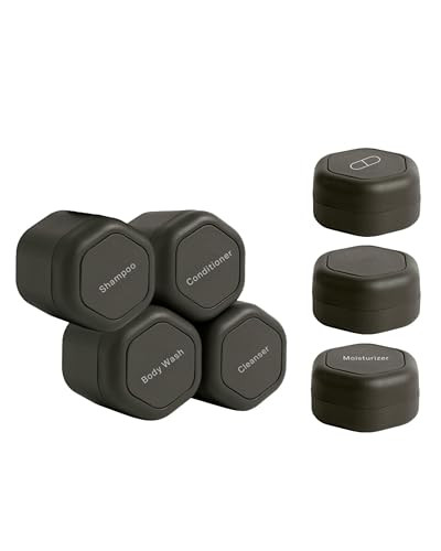 Cadence Travel Containers - Daily Routine Capsule Set - Magnetic Travel Capsules - For Shampoo, C... | Amazon (US)