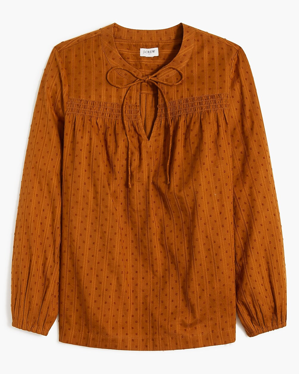 Clip-dot split-neck top | J.Crew Factory