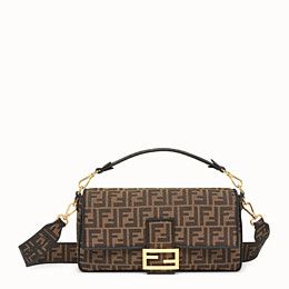 Brown fabric bag - BAGUETTE LARGE | Fendi | Fendi Online Store | Fendi