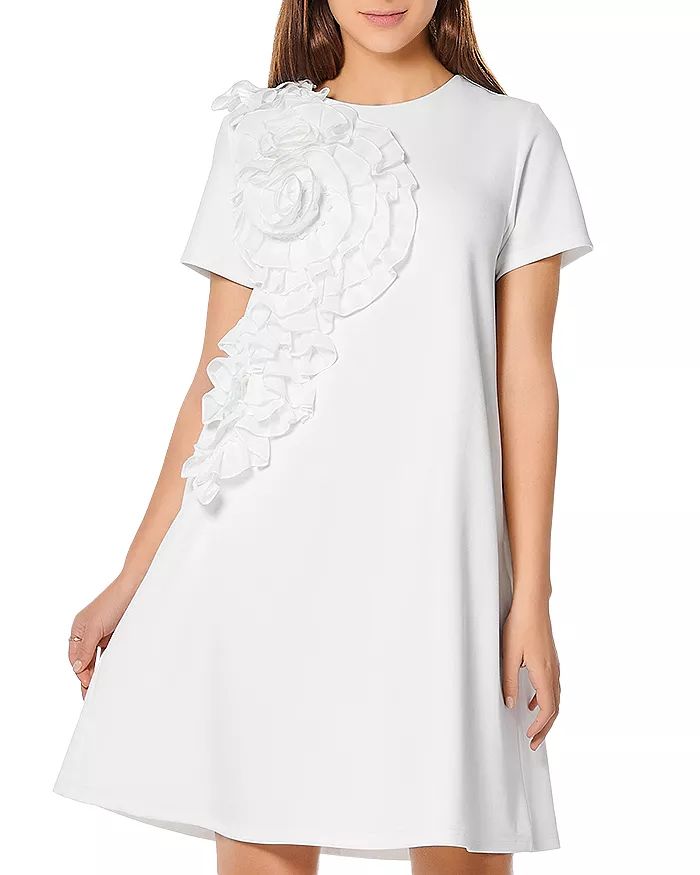 Floral Appliqué Short Sleeve Dress | Bloomingdale's (US)