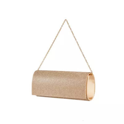 Lady Couture Tina, Radiant Rhinestone Envelope Clutch Bag, Gold | Belk