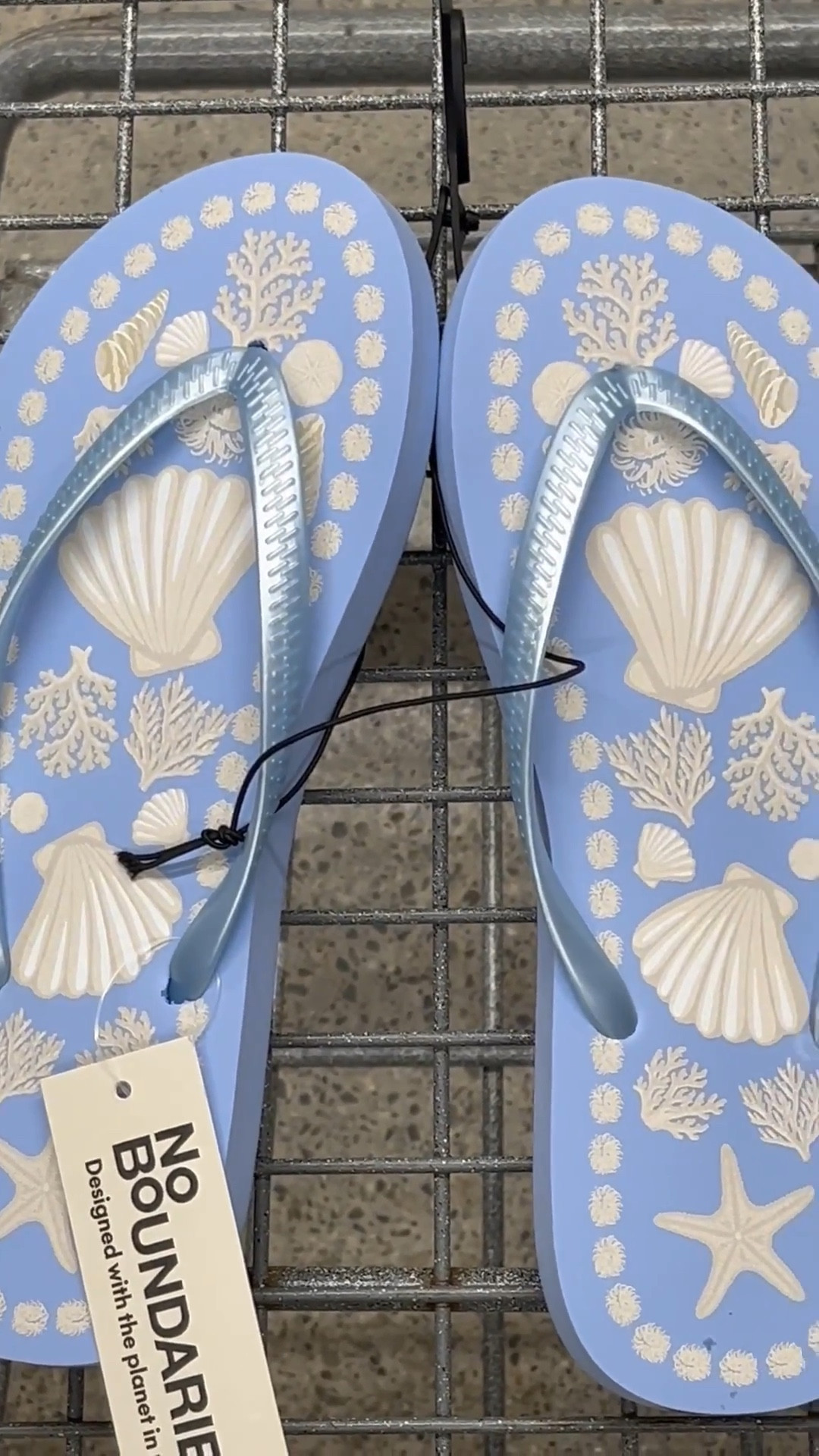 These flip flops are a pretty blue and white and an inexpensive addition to your beach wedding outfit. Under $6 at Walmart. 

Something blue, bride to be, resort wear 2026, beach vacation wear, destination wedding. 

#LTKSeasonal #LTKTravel #LTKWedding