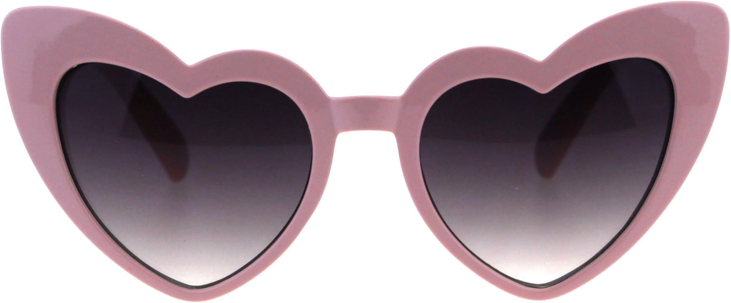 Girls Kid Size Heart Shape Lolita Valentine Love Sunglasses | Amazon (US)