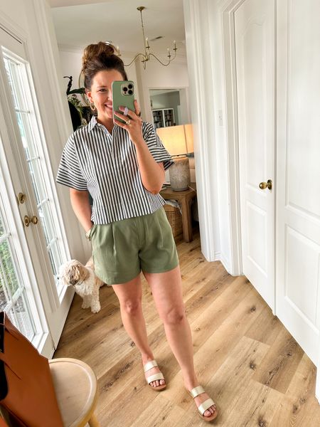 Spring & Summer uniform! The chicest, comet comfortable shorts and this striped top is amazing 👏🏻

#LTKSeasonal #LTKfindsunder100 #LTKstyletip