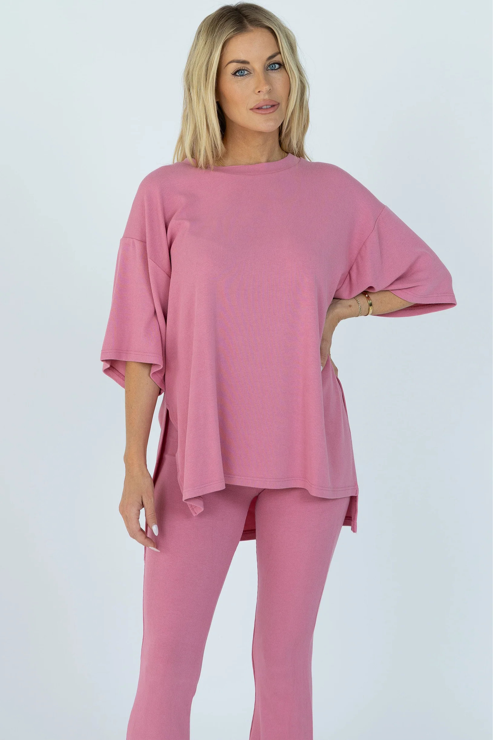 All Weekend Long Pant Set Posh Pink XXL | The Foxy Kind