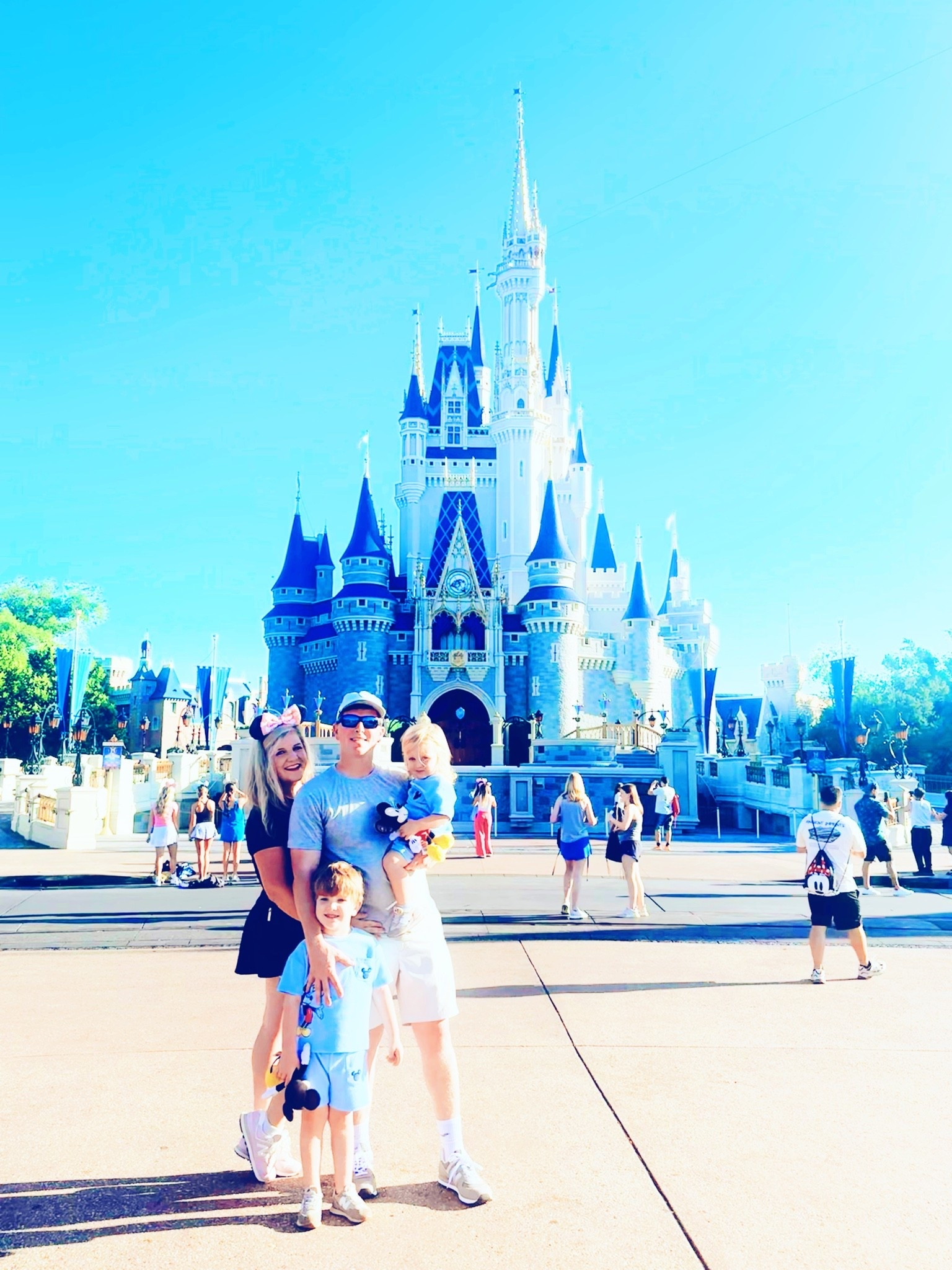 The place where dreams 💭 truly do (!!) come true 🌟 We had the most ✨ m a g i c a l 🪄day at Magic Kingdom 👑 from start 🐭🏰 to finish 💫🎆 and these little Mickey babies 👶🏼❤️👶🏼 sure had the absolute time 🤩 of their lives on all the rides🎢, eating all the yummy 🍽️ Disney food 🍦(& our dinner restaurant even brought out cupcakes 🧁 and candles 🕯️ for their upcoming 🥰 birthdays 🎂!!), napping in the stroller 😴, watching the lights show 💫, meeting all of their favorite Disney characters 🧸, and falling asleep 💤 during the fireworks 🎇 show to close out the night!! 🌙 Lots (!!) of photos 📸 and videos 🎥 to come 🎞️ later hehe 😉 that I can’t wait to share 🥳 … but we truly have just soaked in ☺️ the most wonderful day 😍 and I’ll never get over seeing the pure joy and magic in my babies’ 👶🏼 eyes today!!! 🎈✨ #themostmagicalday #mostmagicalplaceonearth #disneybirthdaytrip #babysfirstdisneytrip #firstdisneytripasafamilyof4