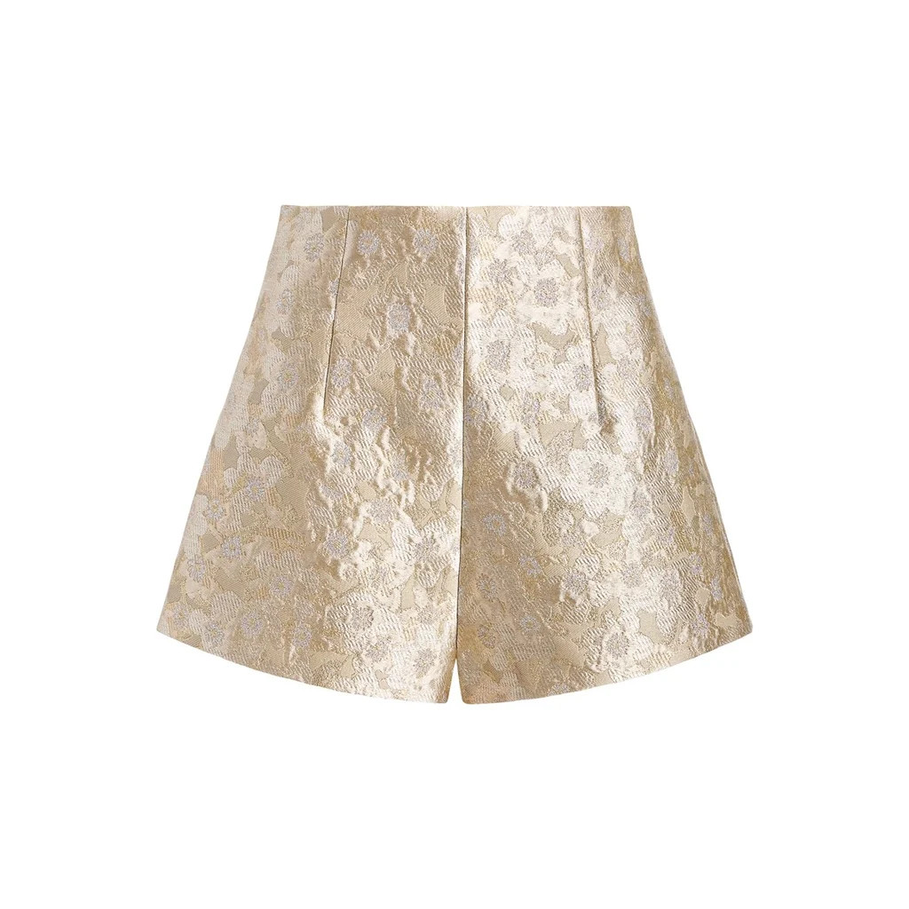Mira Silver Shorts | Over The Moon