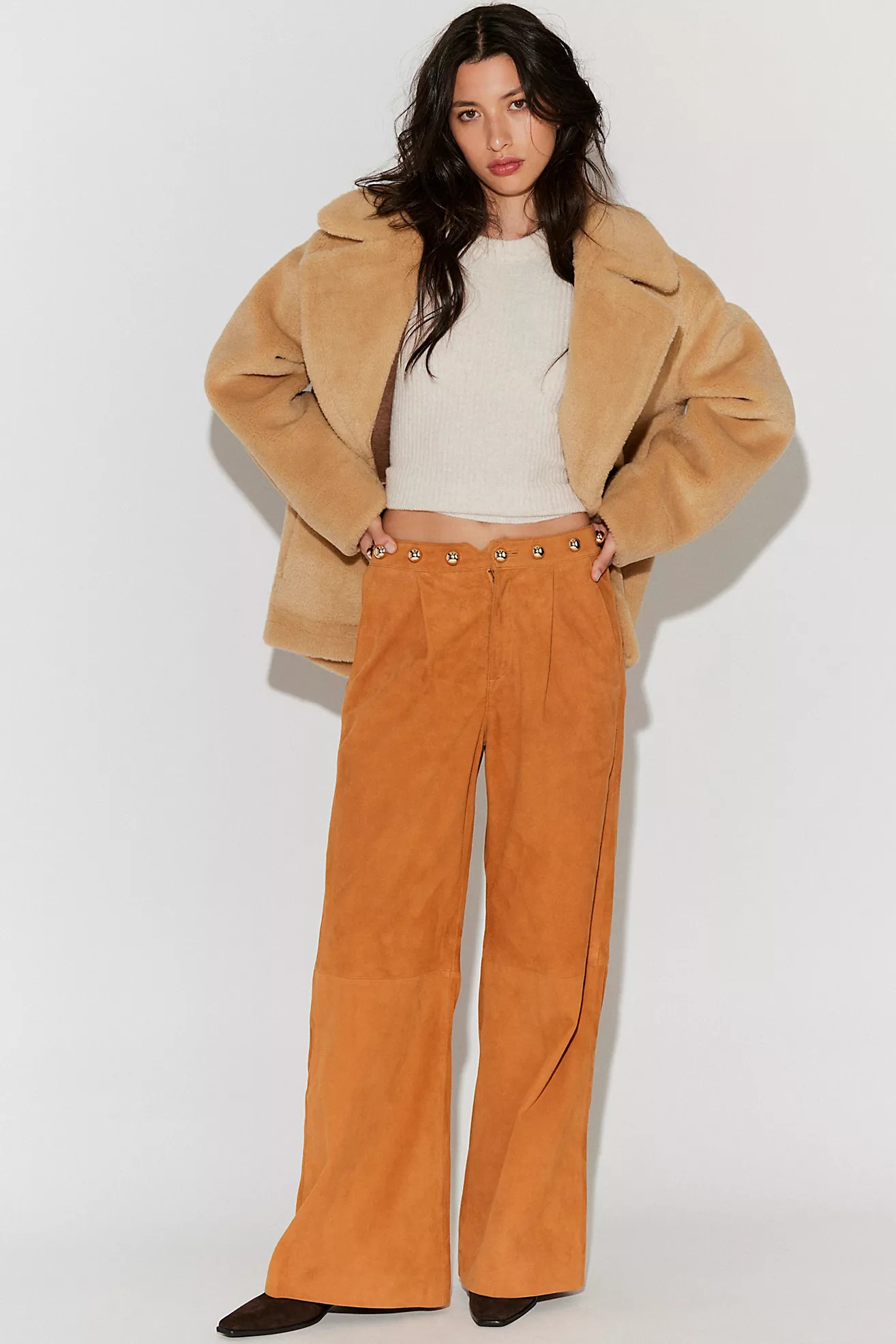 Understated Leather Dome Studded Pants | Free People (Global - UK&FR Excluded)