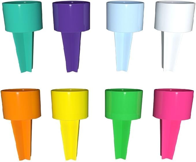 SPIKER Sand Coasters Plastic Beach Beverage Sand Cup Holders (Teal, Purple, Carolina Blue, White,... | Amazon (US)
