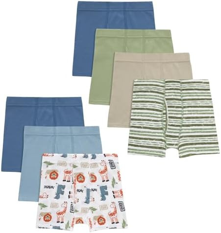 Hanes Toddler Boys' Organic Cotton Underwear, Pure Comfort 100% Cotton Boxer Briefs Available, 10... | Amazon (US)