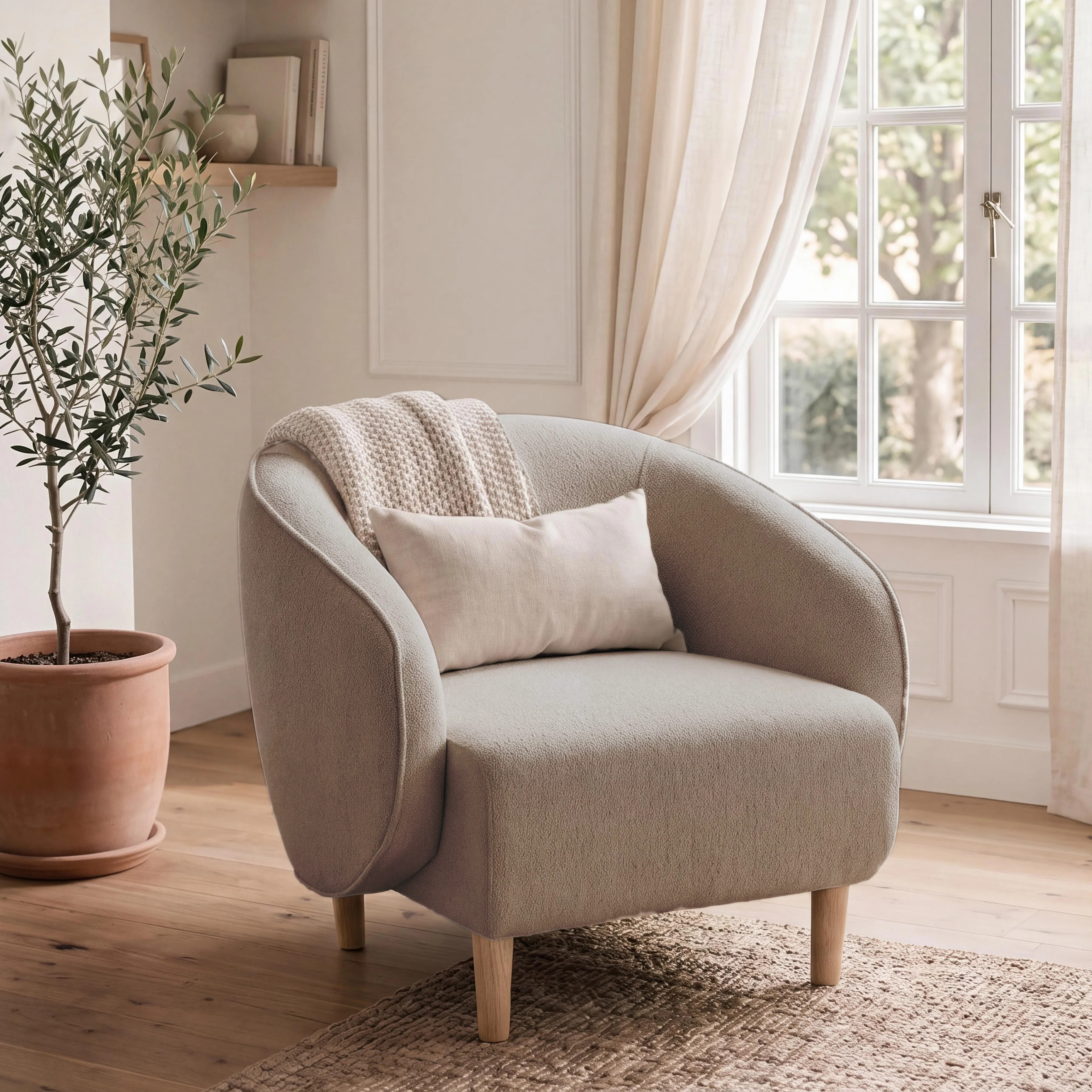 33'' Wide Modern Barrel Accent Chair | Wayfair North America
