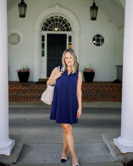 The easiest summer dress ever. Nursing friendly (it has functional buttons hidden by a panel. I am wearing an XS and it’s still relaxed and roomy, so get your true size (do not size up). This would actually make a great work dress too if your office is casual.

#LTKStyleTip #LTKSeasonal #LTKWorkwear