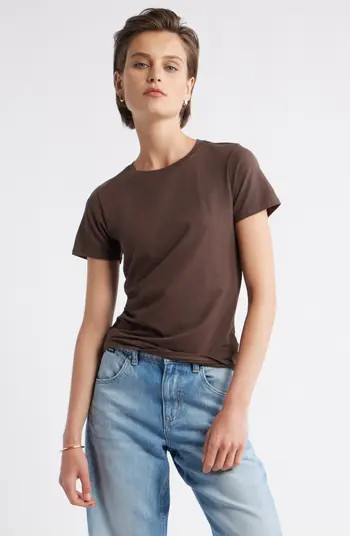 Pima Cotton Blend Crewneck T-Shirt | Nordstrom