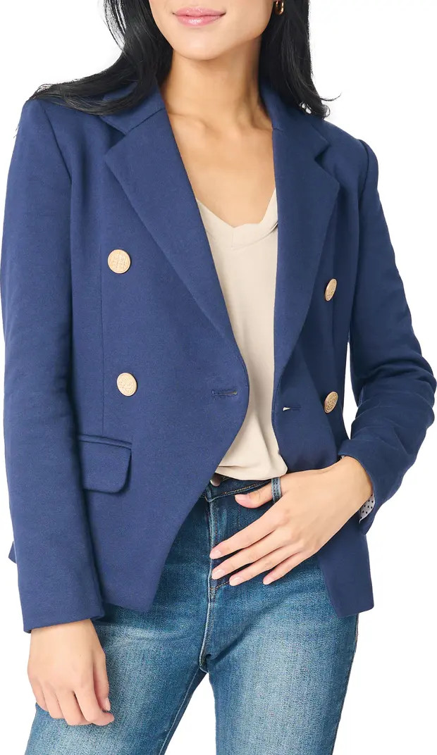 GIBSONLOOK Double Breasted Cotton Blend Blazer | Nordstrom | Nordstrom