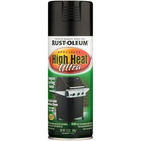 Rust-Oleum Specialty High Heat Ultra Black Spray Paint, 12 oz | Walmart (US)