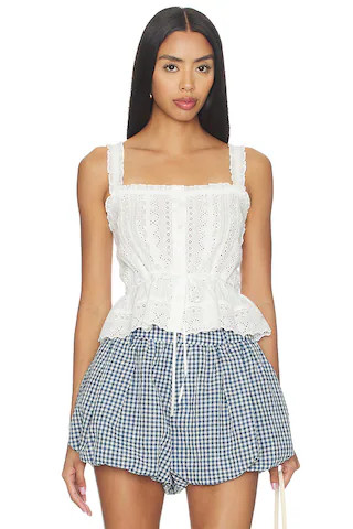 Saanvi Top in White | Revolve Clothing (Global)