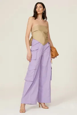 Purple Utility Trousers | Rent the Runway