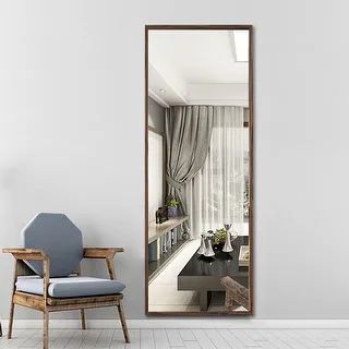NeutypeChic Solid Wood Full-length Floor Mirror Leaning or Standing | Bed Bath & Beyond