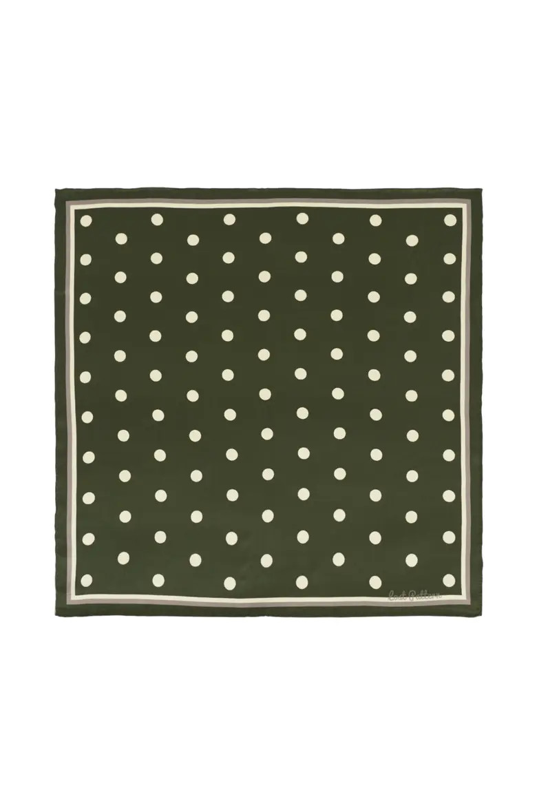 "Retro Polka" Silk Bandana Scarf (Women) | Nordstrom | Nordstrom