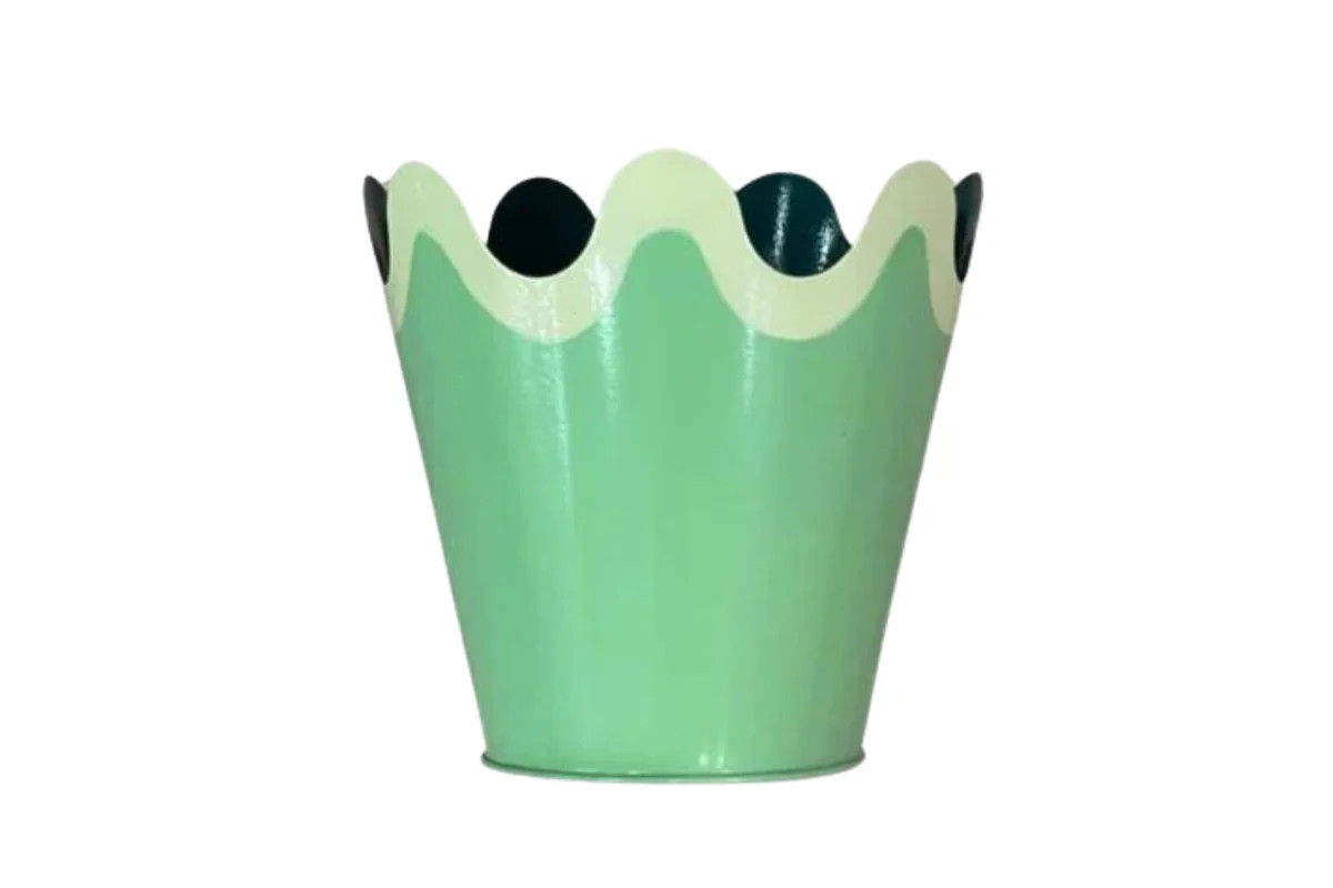 Green Scallop Planter | Lucy's Market