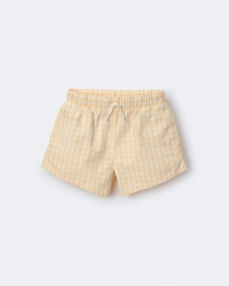 Toddler Girl Gingham Peplum Short - Yellow - Otter Avenue | Carter's | Carter's Inc
