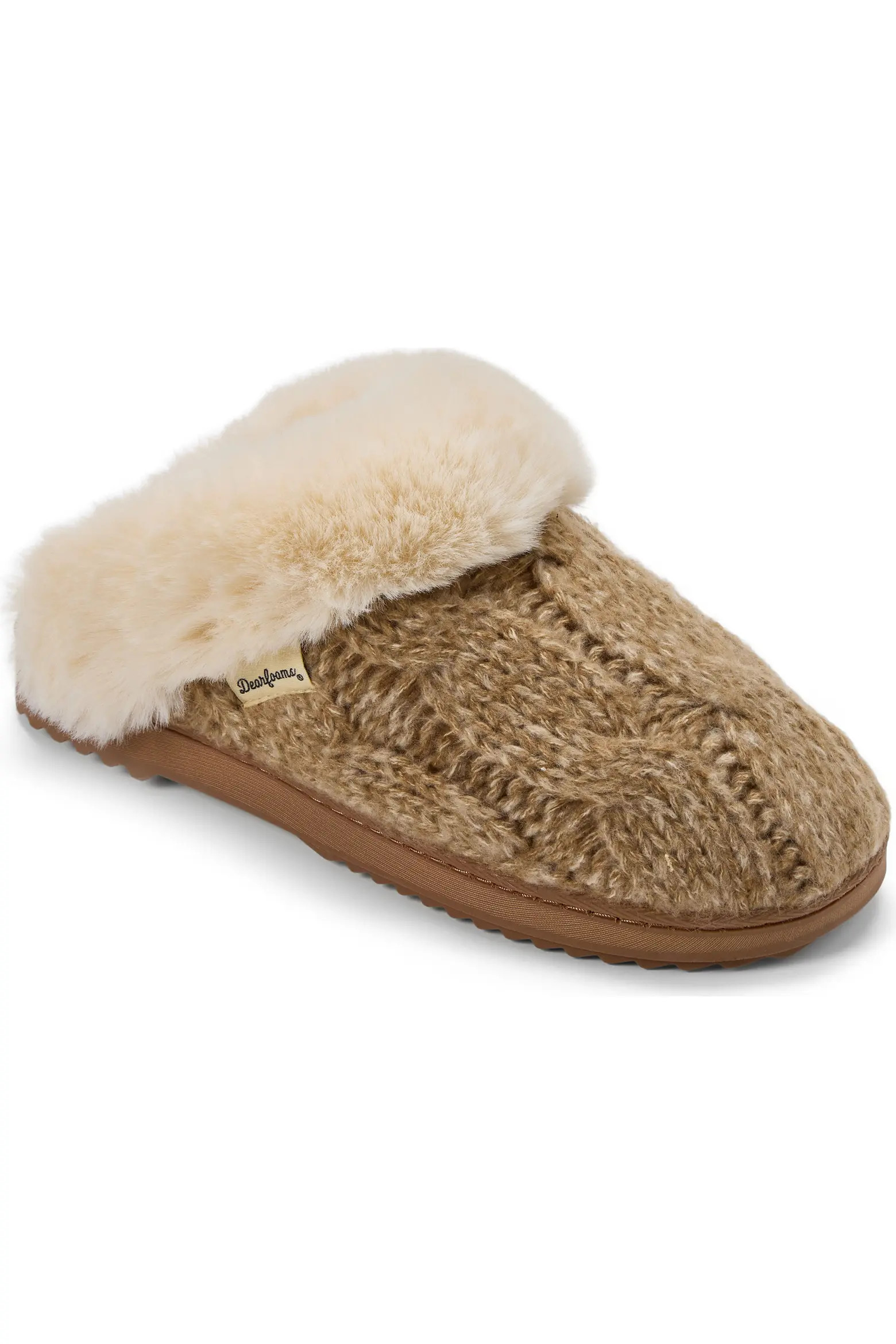 Nicki Knit Scuff Cable Knit Slippers (Women) | Nordstrom | Nordstrom