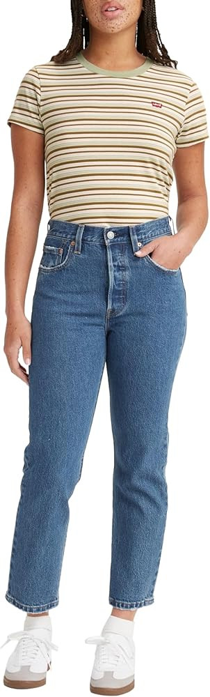 Levi's Damen Jeanshose 501 Crop High Rise, Straight Fit | Amazon (DE)