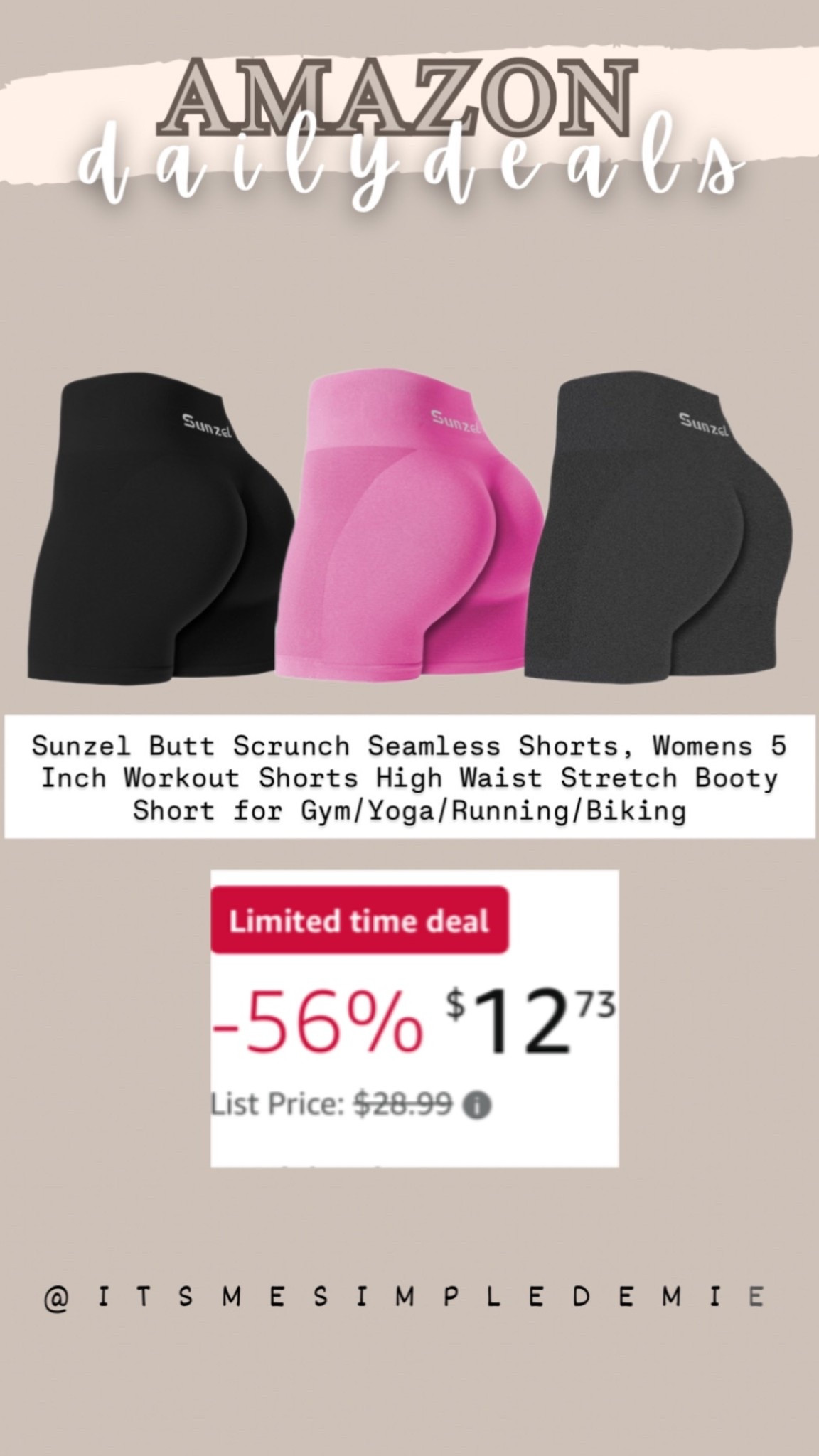 Sunzel biker shorts !!! For only limited time. Also have a code to redeem make it only $9.99 each such good steal for a good quality of athleticsure fashion. 😉

#LTKSaleAlert #LTKSeasonal #LTKFindsUnder50