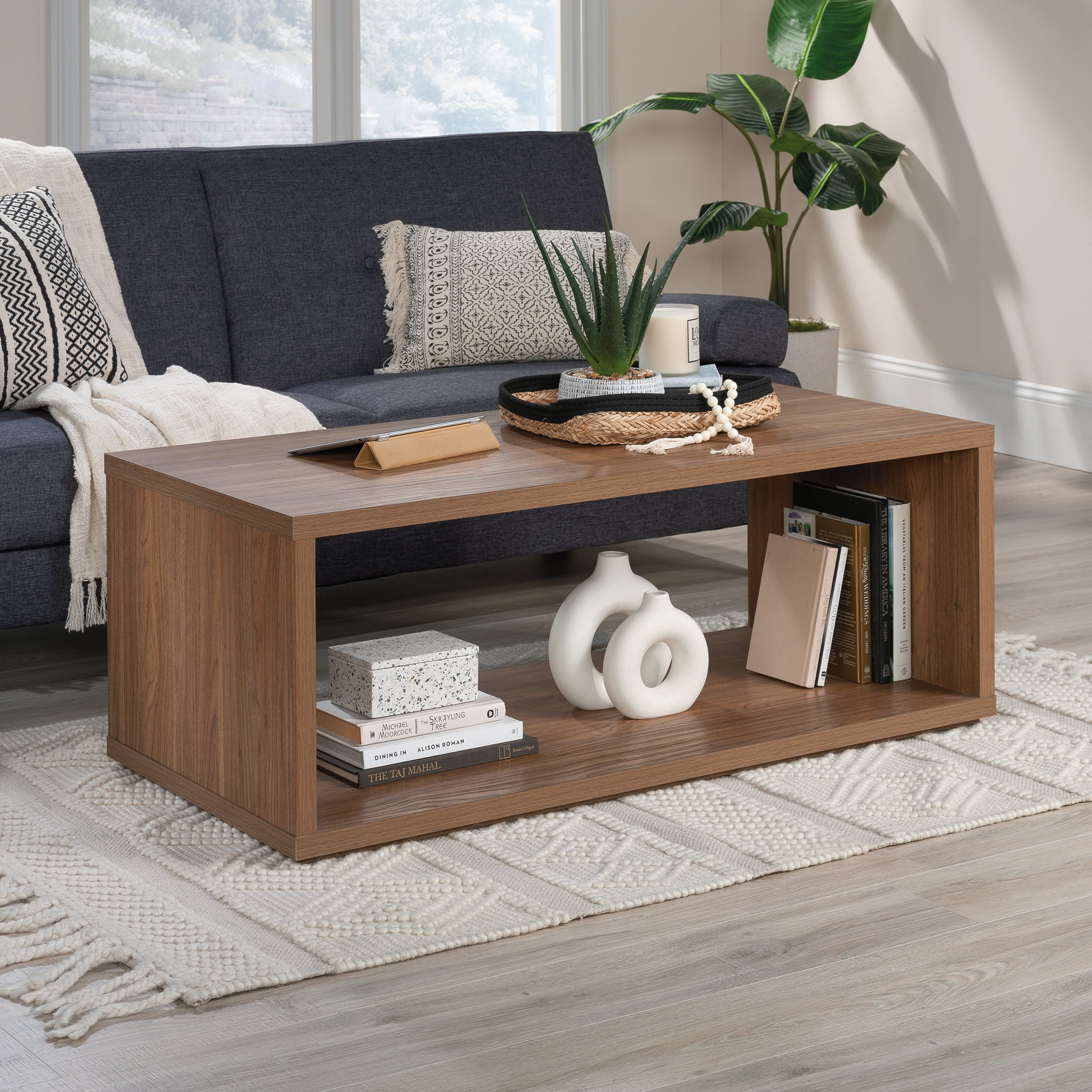 Mainstays Westley Coffee Table, Warm Walnut Finish | Walmart (US)